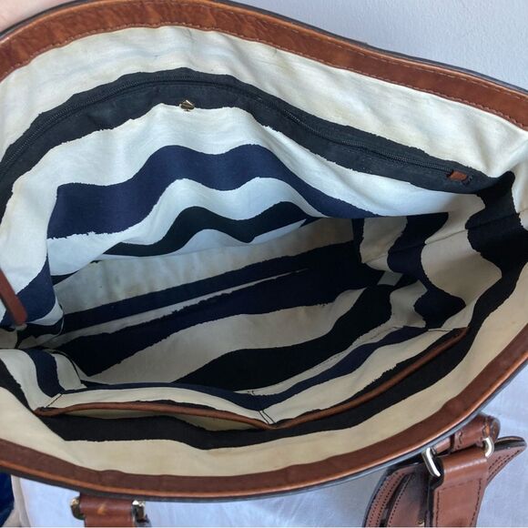 KATE SPADE Black Brown Leather Trim Laptop Work Tote Wellesley Knott - Picture 10 of 10